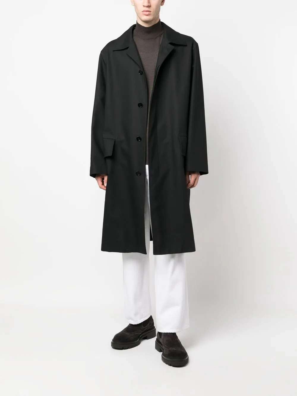 Corneliani Trui met hoge hals - Bruin