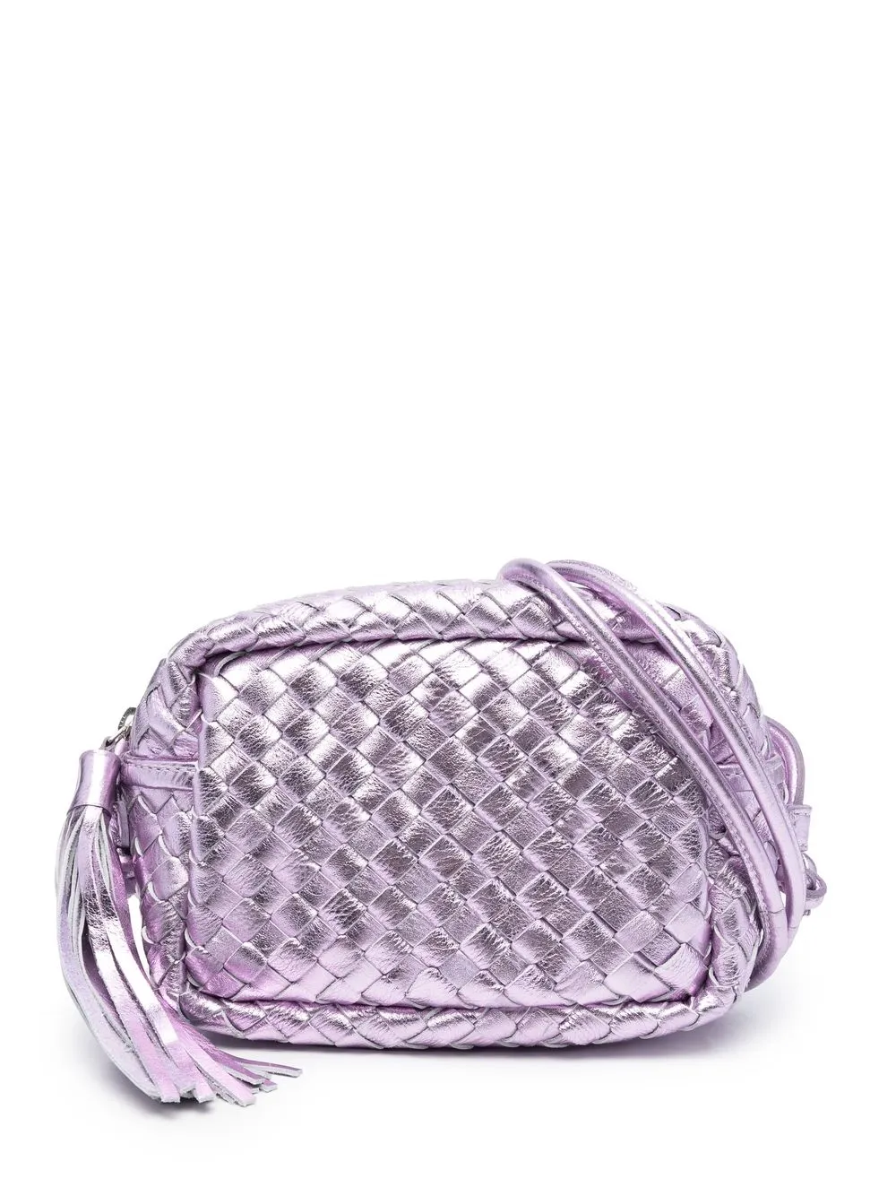 

P.A.R.O.S.H. woven leather crossbody bag - Purple