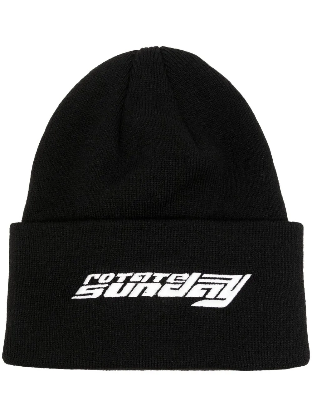 

ROTATE Abbie embroidered-logo beanie - Black