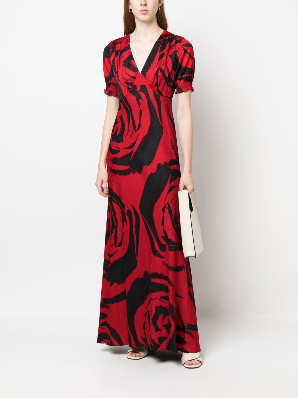 Shop Diane Von Furstenberg Walker Graphic Print Dress In Red