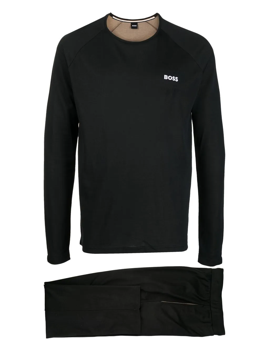 

BOSS embroidered-logo sleep set - Black