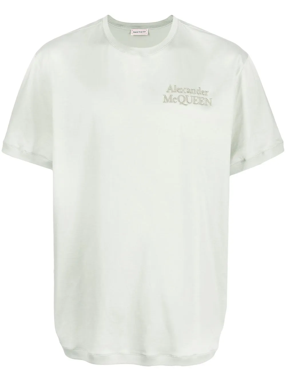 

Alexander McQueen logo-embroidered cotton T-shirt - Green