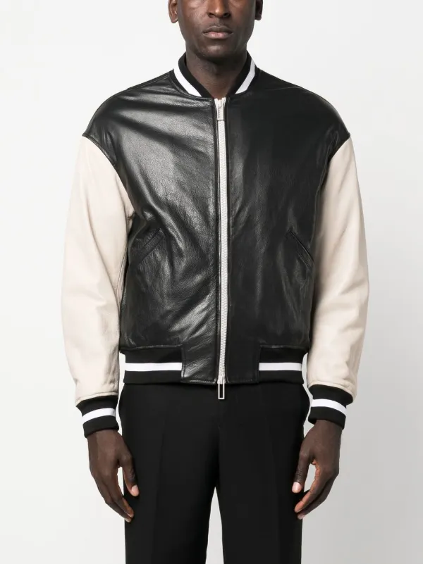 Emporio Armani logo print Bomber Jacket Farfetch