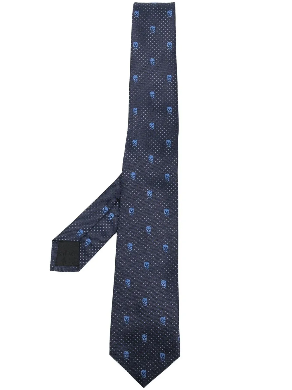 

Alexander McQueen all-over skull-print tie - Blue