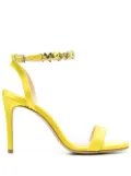 P.A.R.O.S.H. 110mm crystal-strap sandals - Yellow