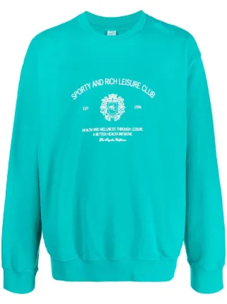 Sporty & Rich ロゴ スウェットシャツ | ブルー | FARFETCH JP
