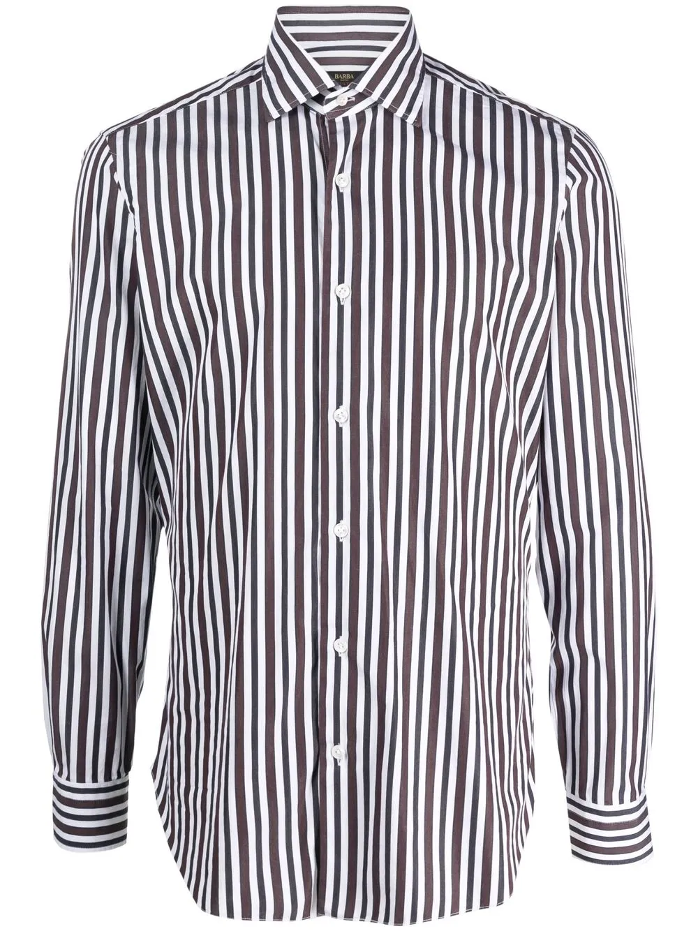 

Barba striped long-sleeve shirt - Brown