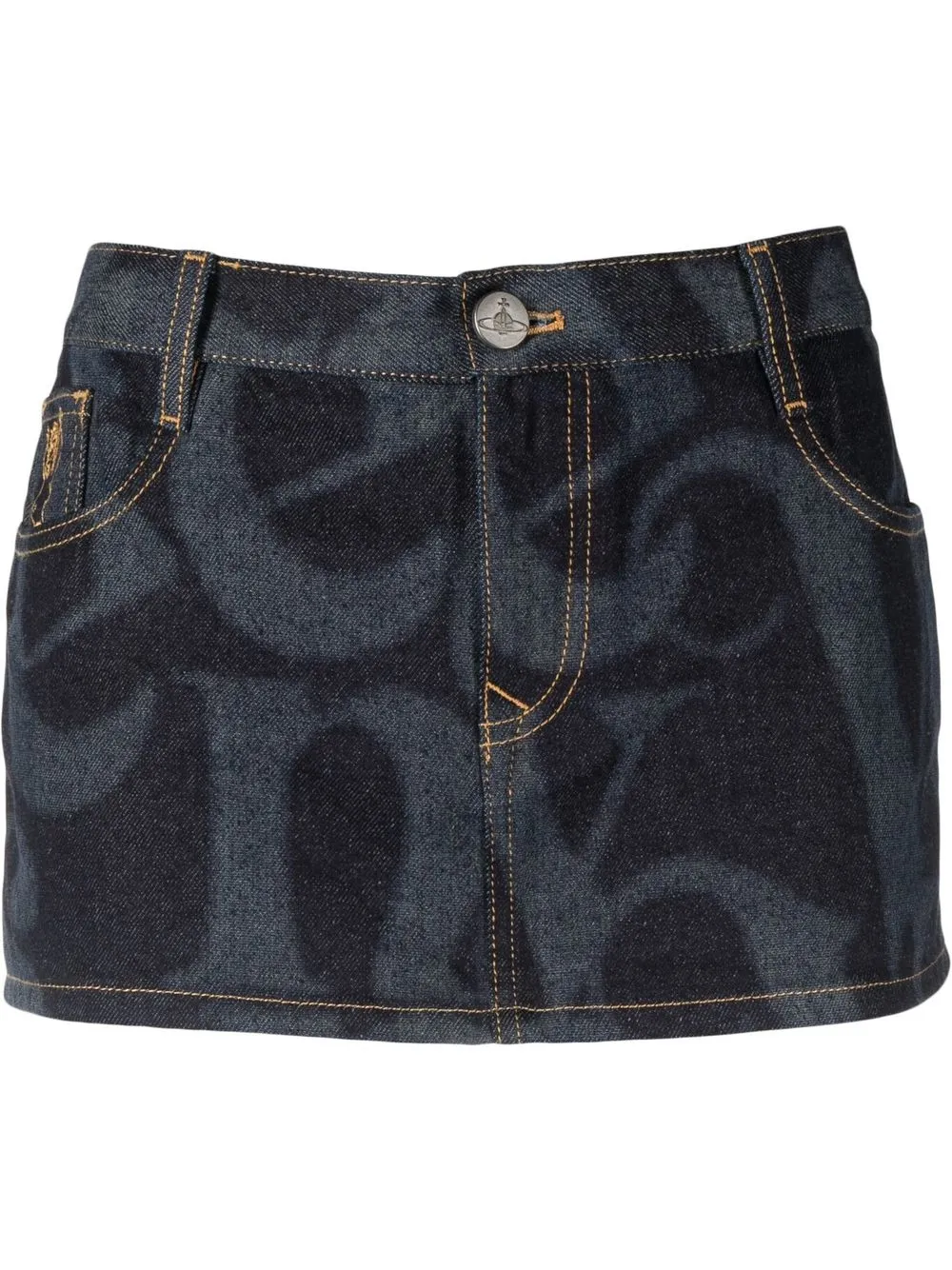 

Vivienne Westwood Orb-patch mini skirt - Blue