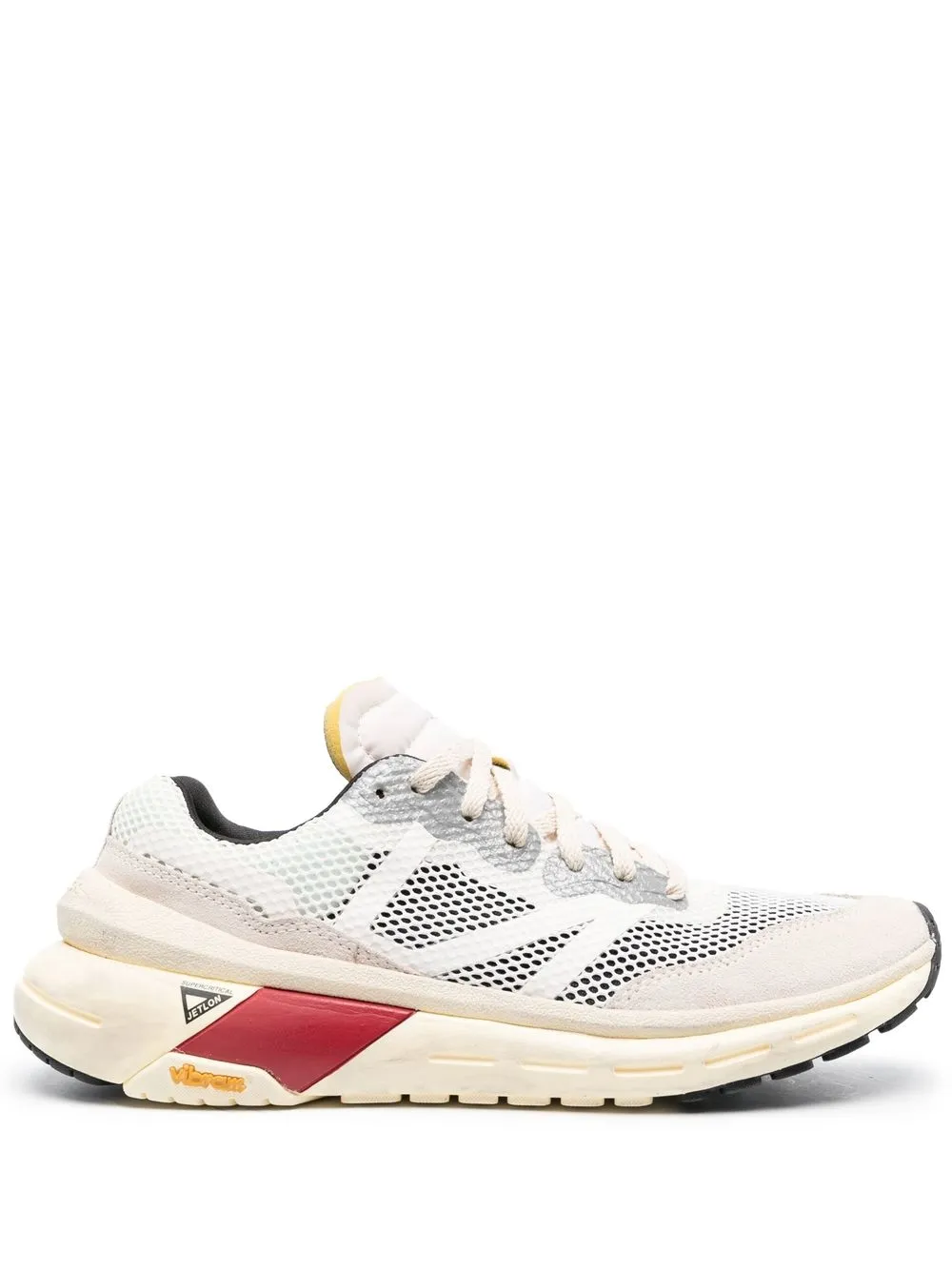 

BRAND BLACK mesh-panelled low-top sneakers - White