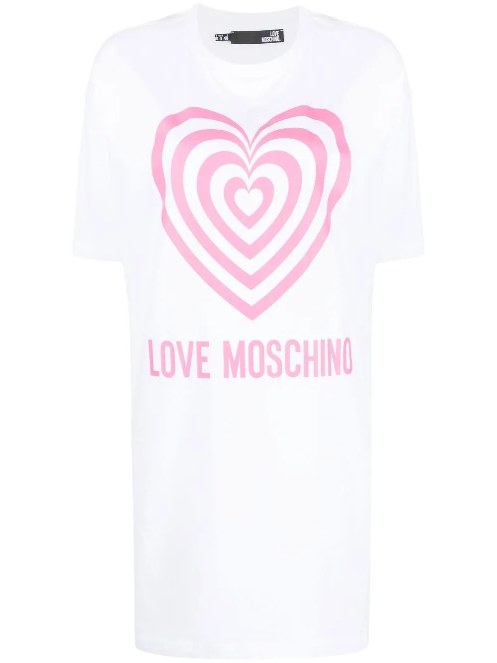 

Love Moschino heart-motif T-shirt dress - White