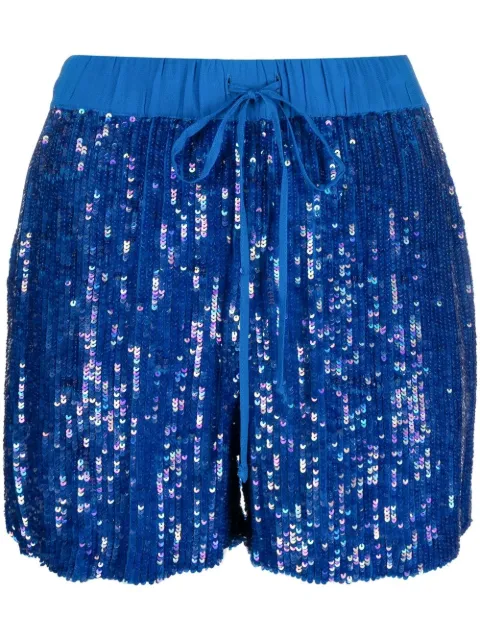P.A.R.O.S.H. sequin-embellished drawstring shorts 