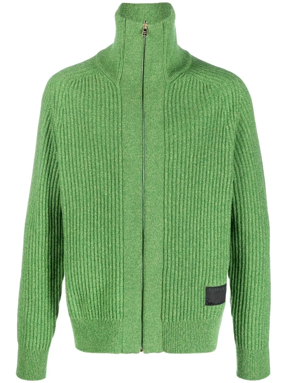 

Paul Smith zip-up rib-knit sweater - Green