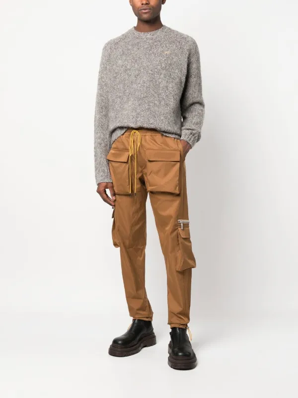 RHUDE straight-leg Cargo Trousers | Brown | FARFETCH