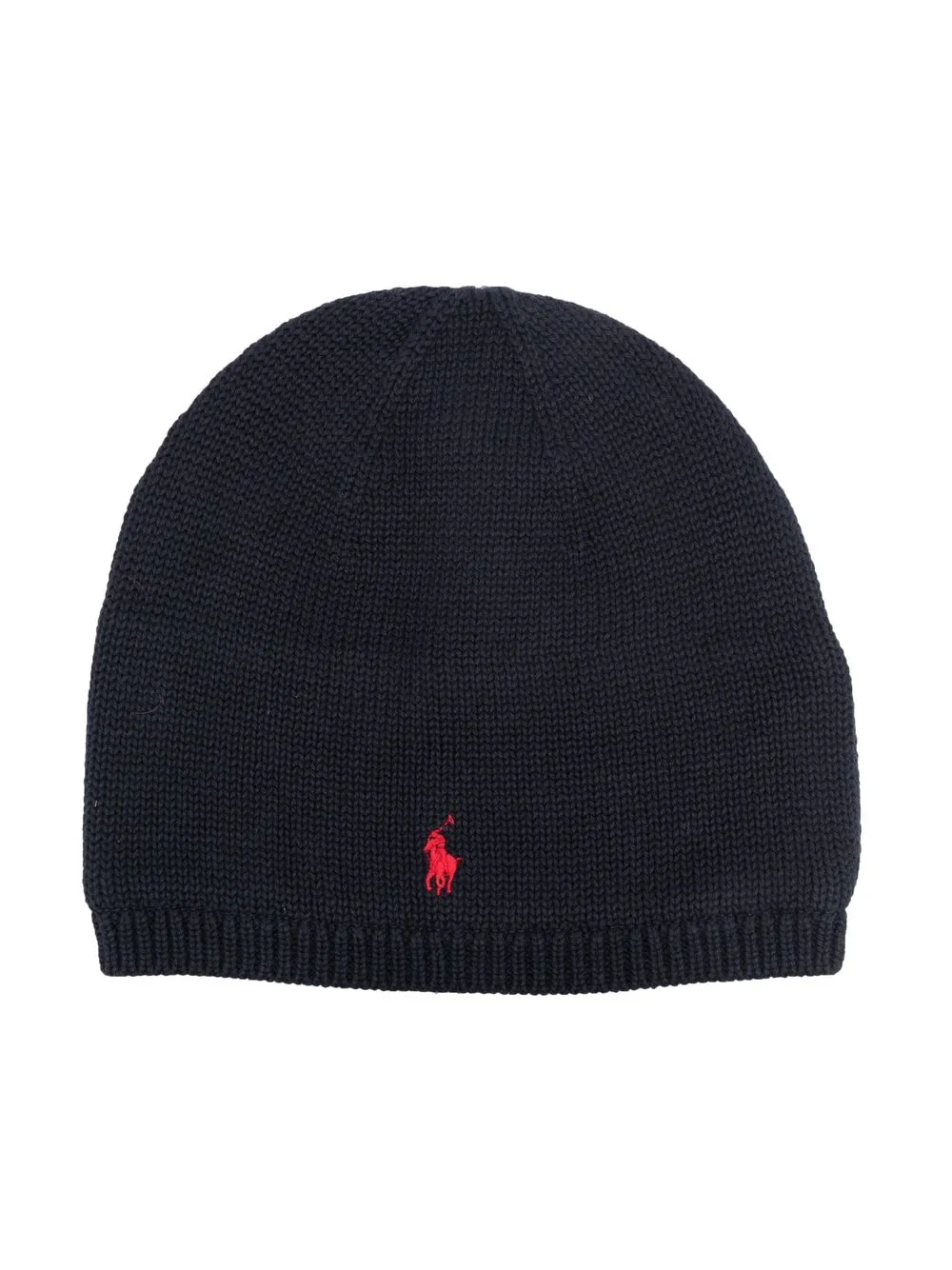 

Ralph Lauren Kids logo-embroidered knitted beanie - Blue