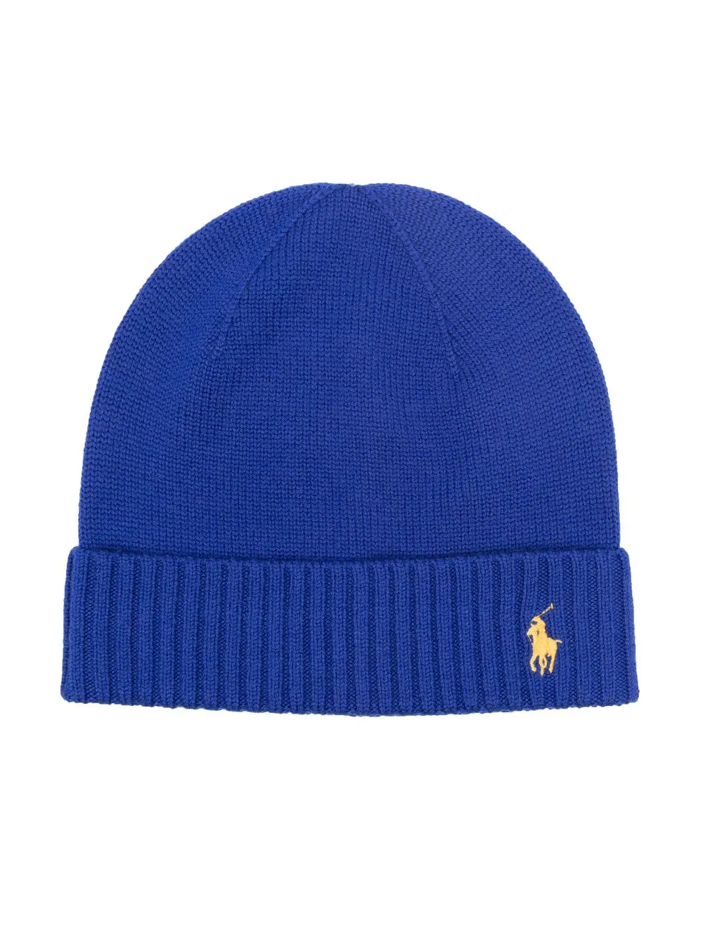 

Ralph Lauren Kids logo-embroidered wool beanie - Blue