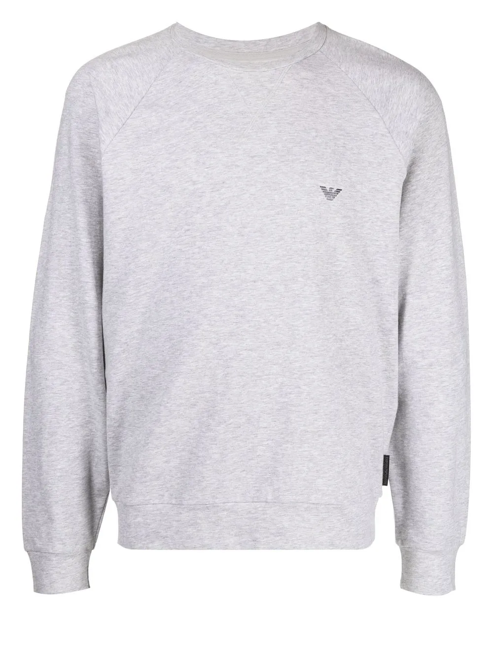 

Emporio Armani raglan-sleeve logo-print sweatshirt - Grey