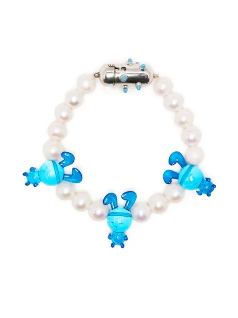 Natasha Zinko pulsera de cuentas con dije de conejo