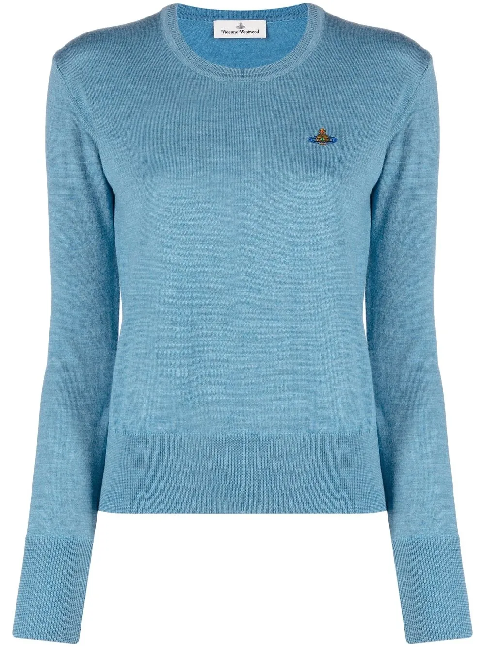 

Vivienne Westwood Orb-embroidered virgin wool jumper - Blue