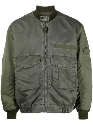 Comme Des Gar ons Homme zipped up Fastening Bomber Jacket Farfetch