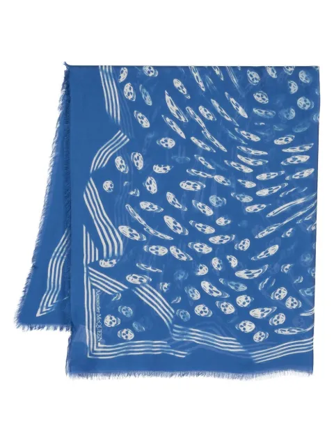 Alexander McQueen skull-print modal scarf Men