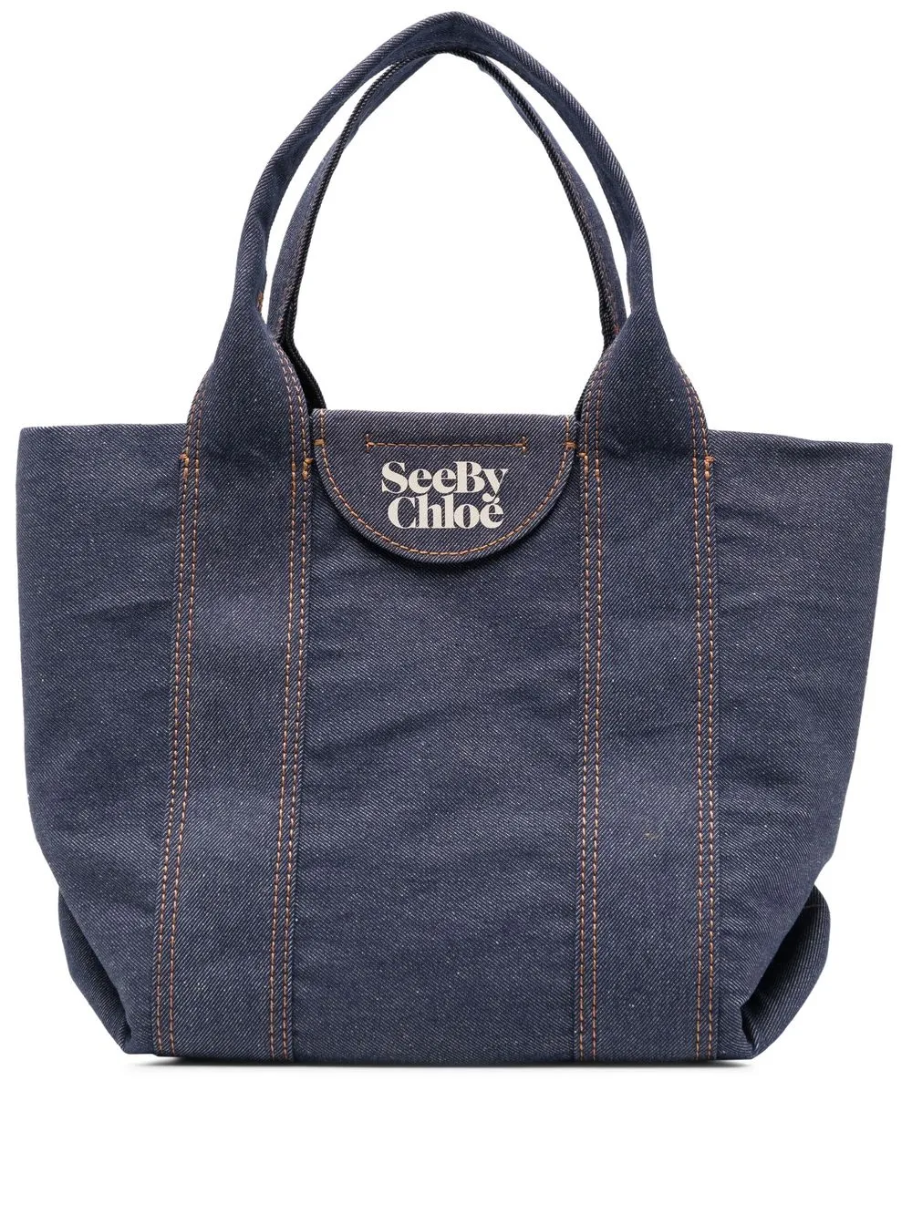 

See by Chloé medium Laetizia denim tote bag - Blue