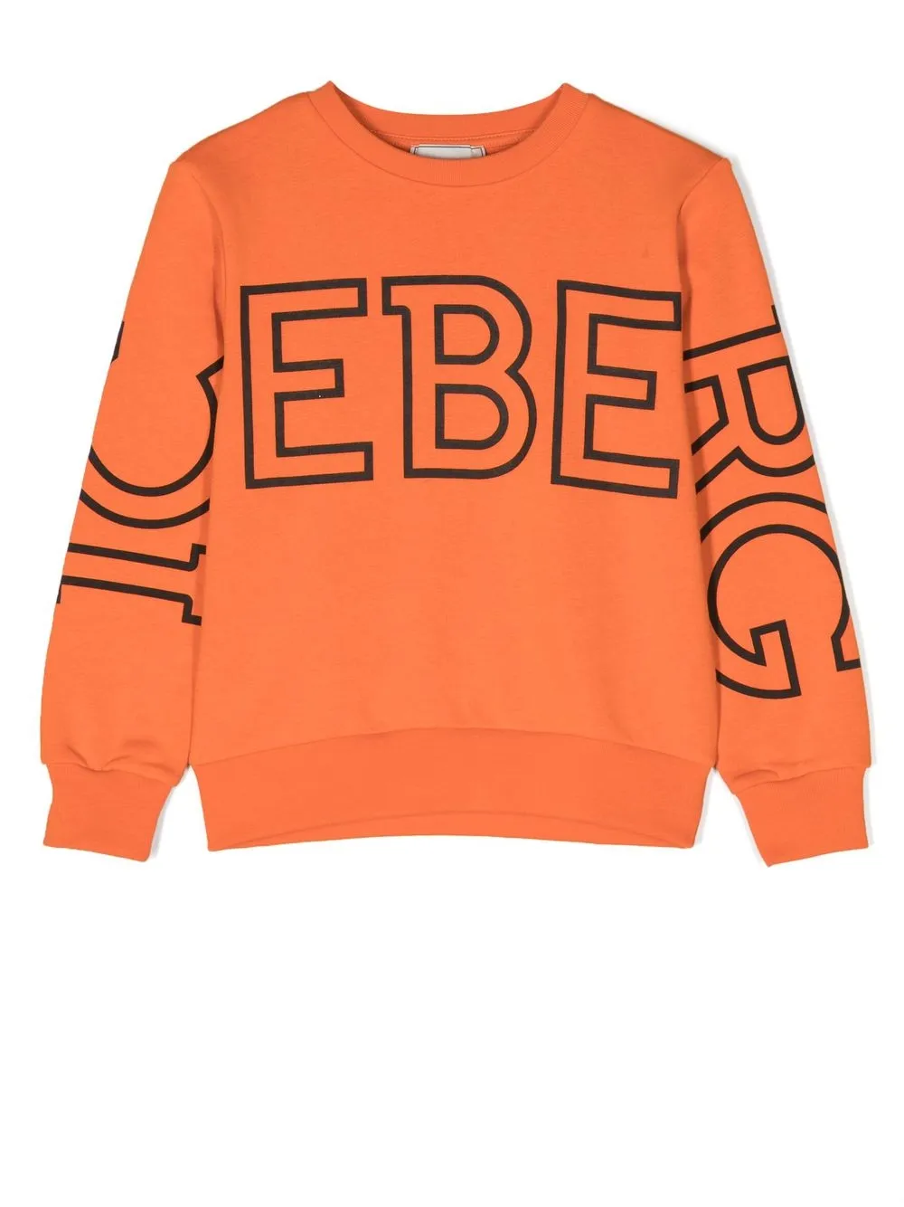 

Iceberg Kids logo-print cotton sweatshirt - Orange