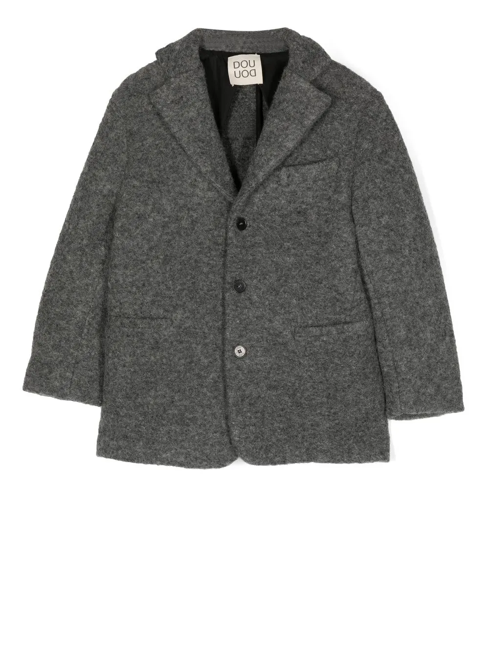 

Douuod Kids single-breasted wool-blend blazer - Grey