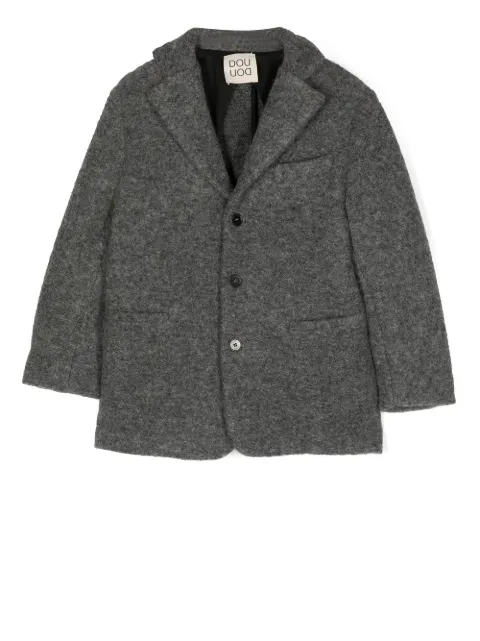 Douuod Kids single-breasted wool-blend blazer
