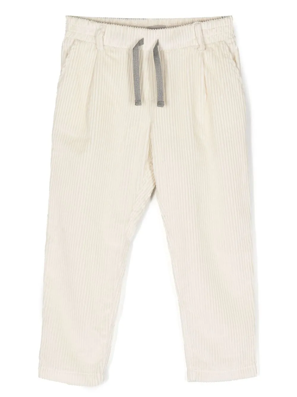 

Eleventy Kids drawstring-waist corduroy trousers - Neutrals
