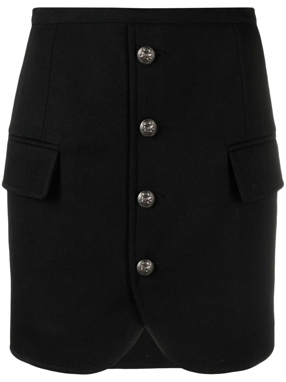 

ETRO Pegaso-button fitted miniskirt - Black