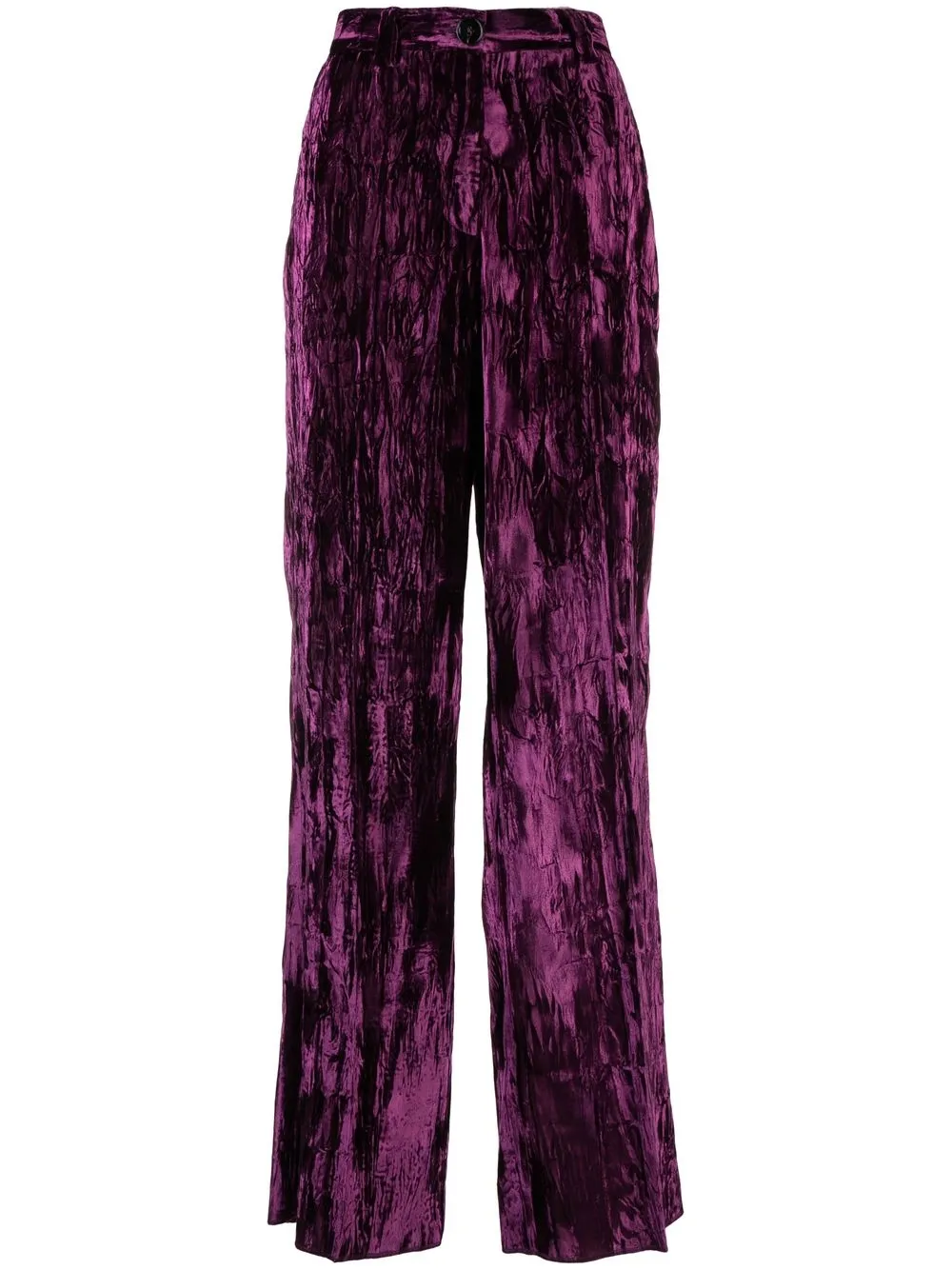 

Gabriele Pasini velvet wide-leg trousers - Purple