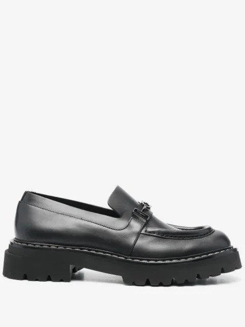 Ferragamo Gancini chunky leather loafers