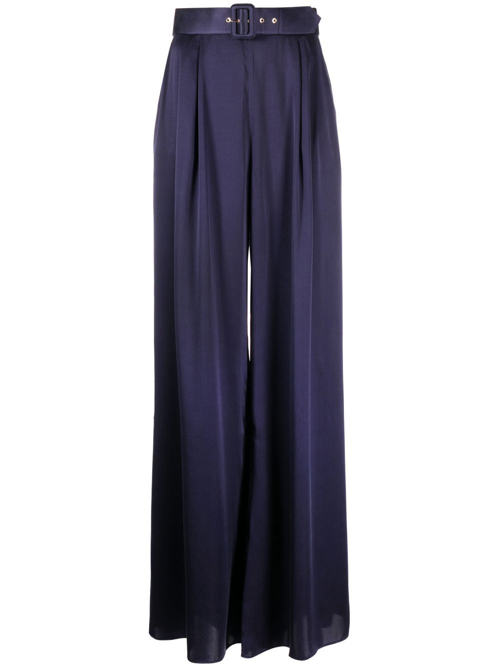 

ZIMMERMANN belted wide-leg trousers - Blue