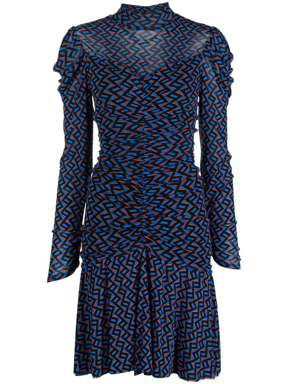 

DVF Diane von Furstenberg vestido Karli - Azul