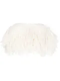 Jacquemus fringed cropped top - White