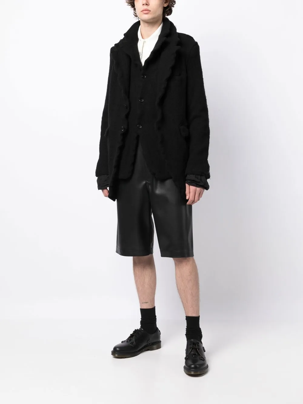 Comme des Garçons Homme Plus layered-effect button-fastening jacket | Shirt Jackets | Image 2