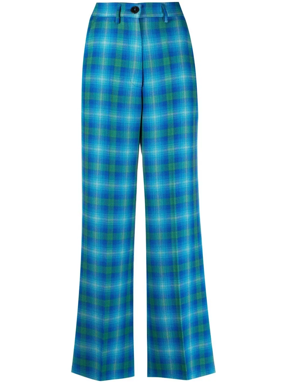 

Forte Forte check-pattern trousers - Blue