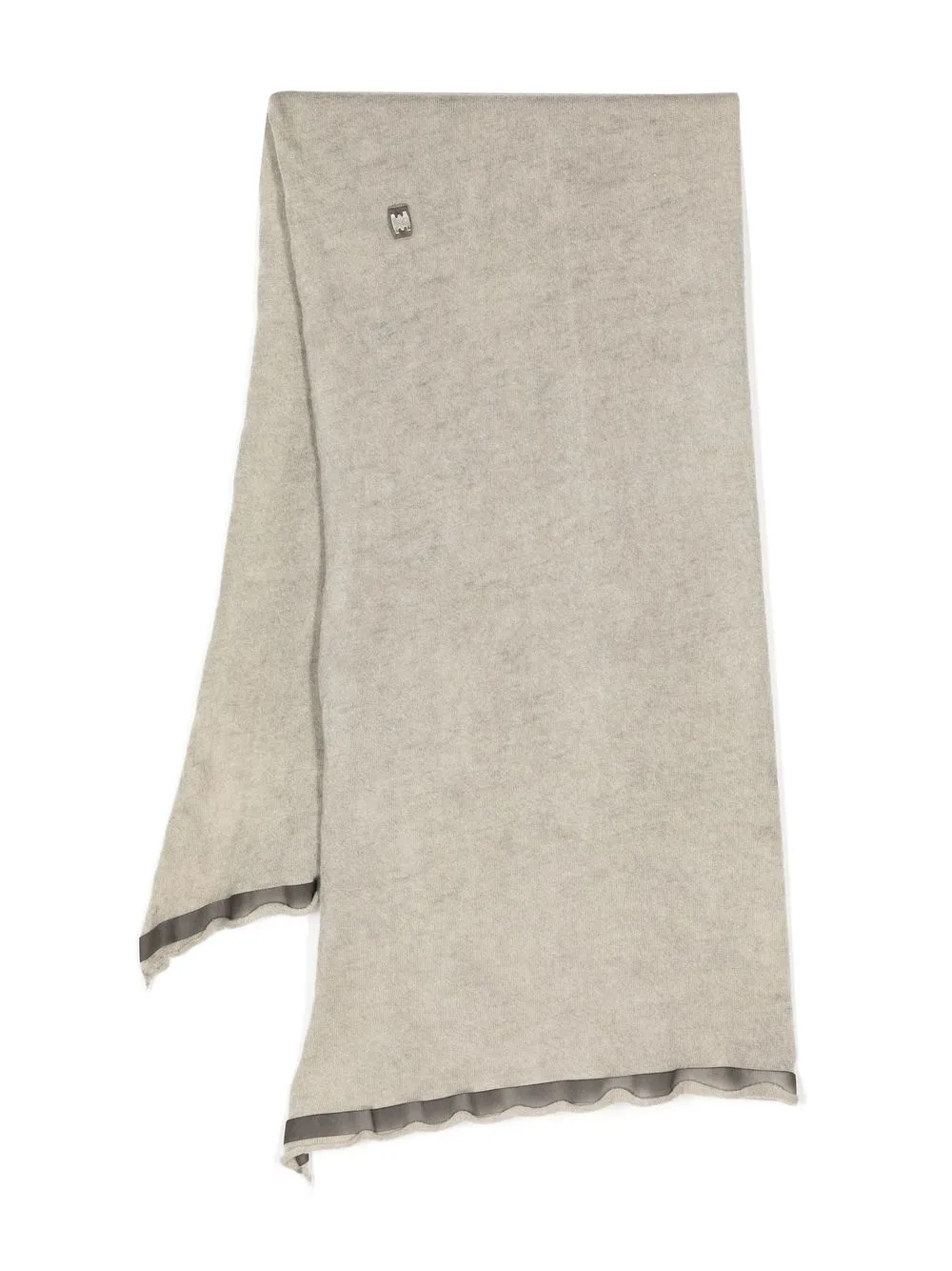 

Isaac Sellam Experience woollen satin-trim scarf - Grey