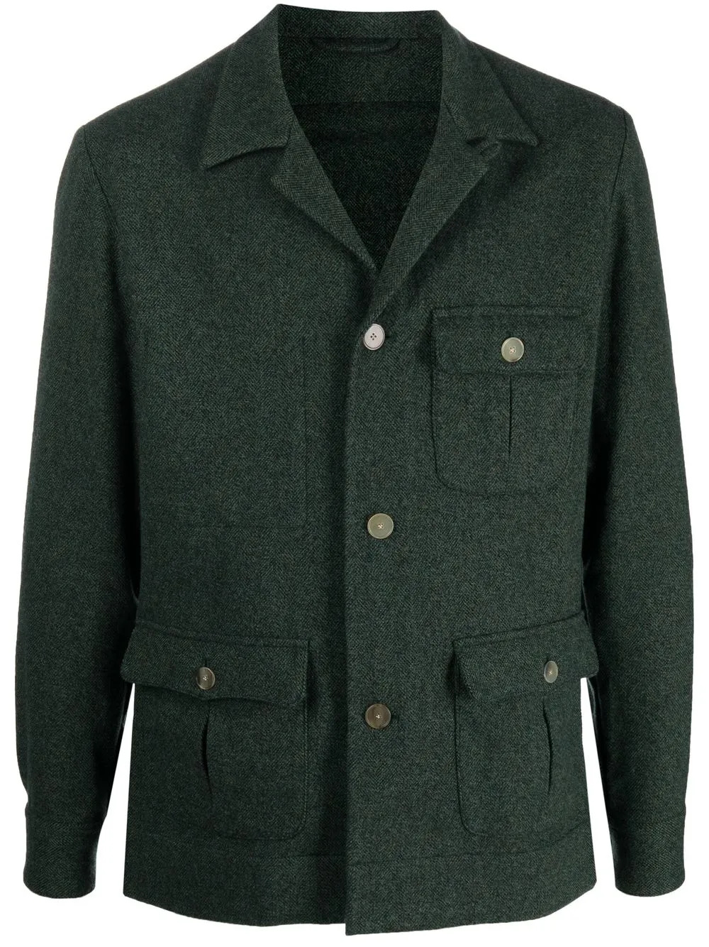 

Finamore 1925 Napoli single-breasted wool-cashmere jacket - Green