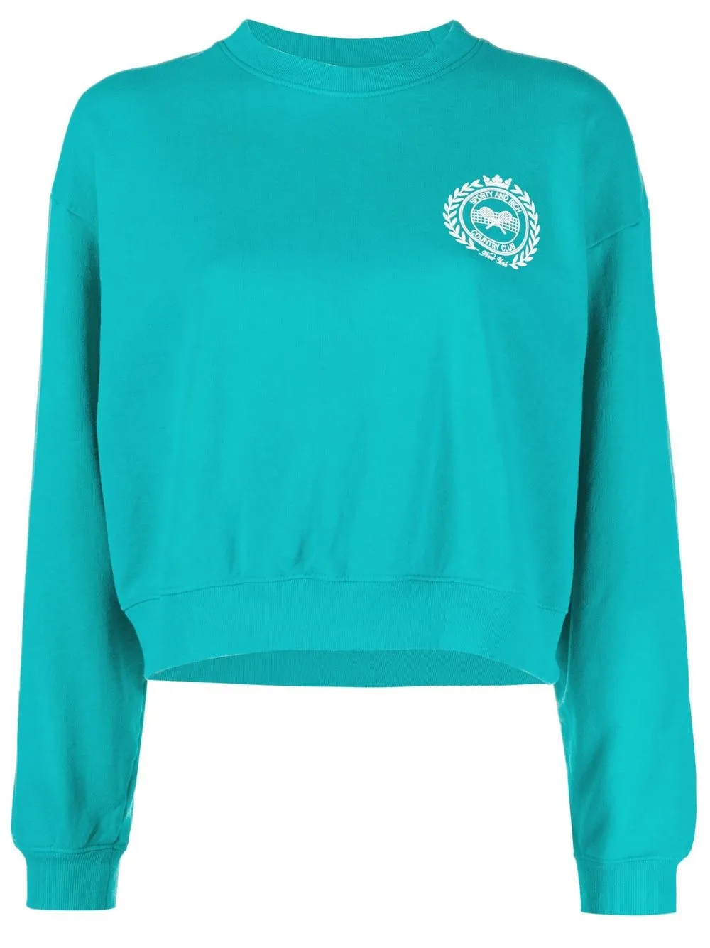 

Sporty & Rich sudadera con logo estampado - Verde