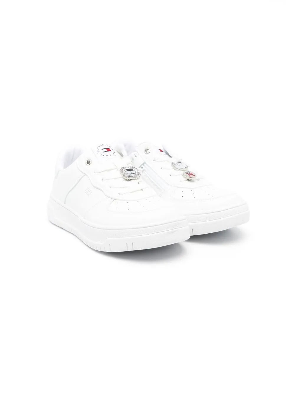 

Tommy Hilfiger Junior logo-print low-top sneakers - White