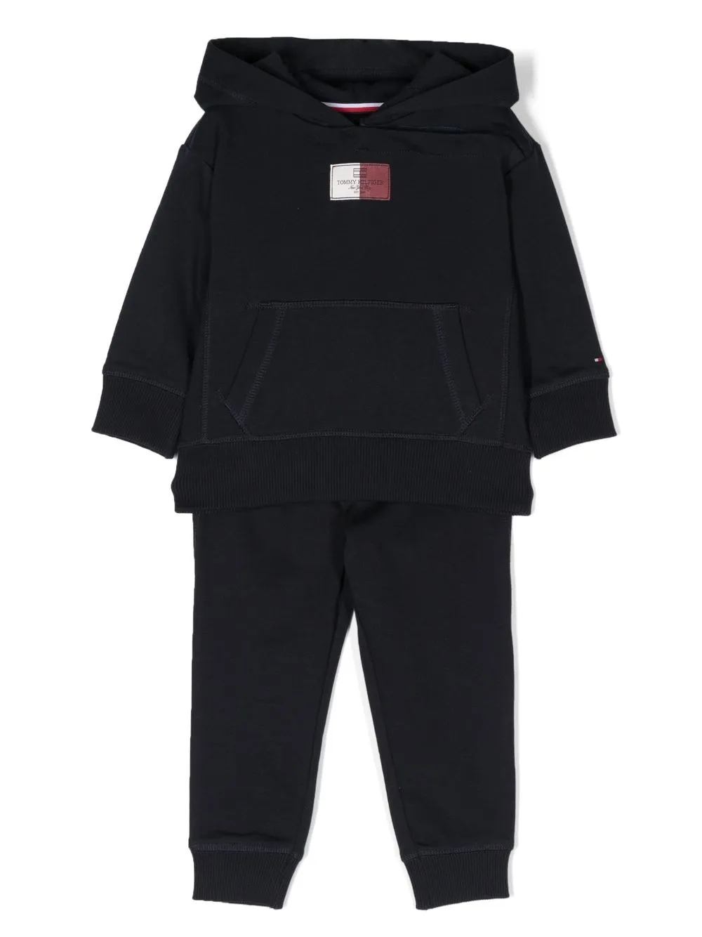 

Tommy Hilfiger Junior logo-patch tracksuit set - Blue