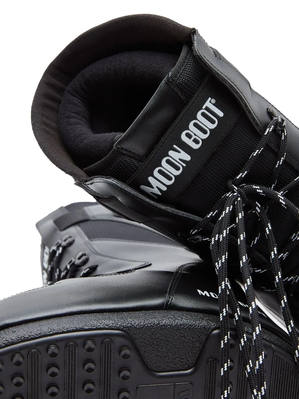 Moon Boot High Laceup Sneakerboot In Black ModeSens