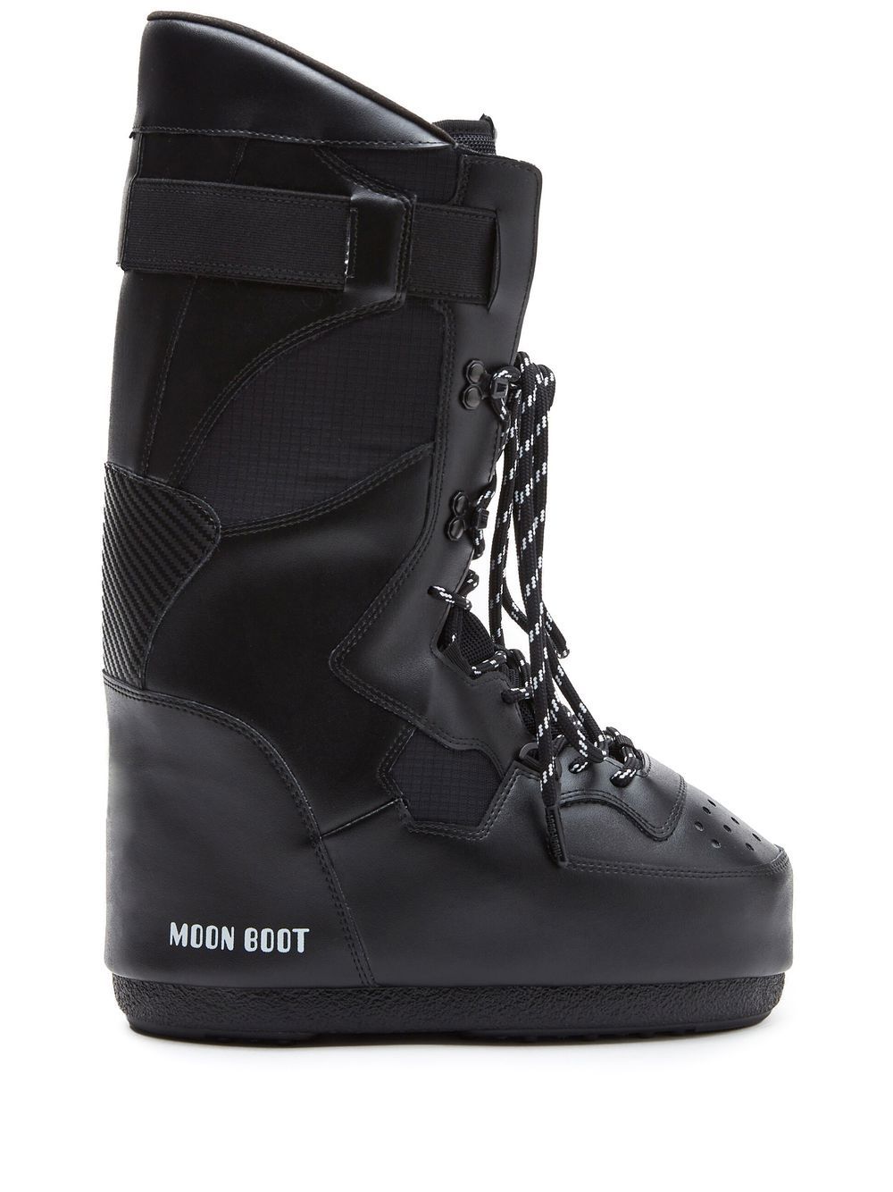 Moon Boot High Lace-up Sneaker-boot In Black
