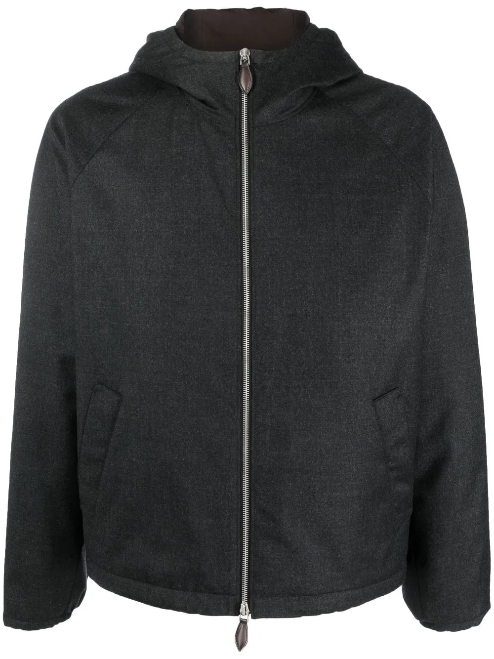 

Berluti zip-up hooded jacket - Grey