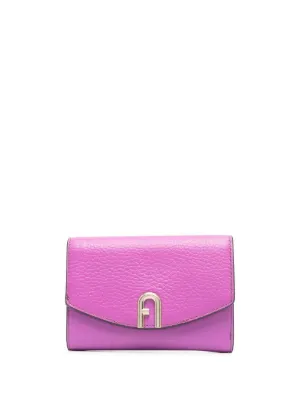 FURLA Leather Zip-Around shops Continental Wallet Moonstone Pink New No Tags