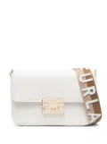 Furla leather logo-strap crossbody bag - Neutrals