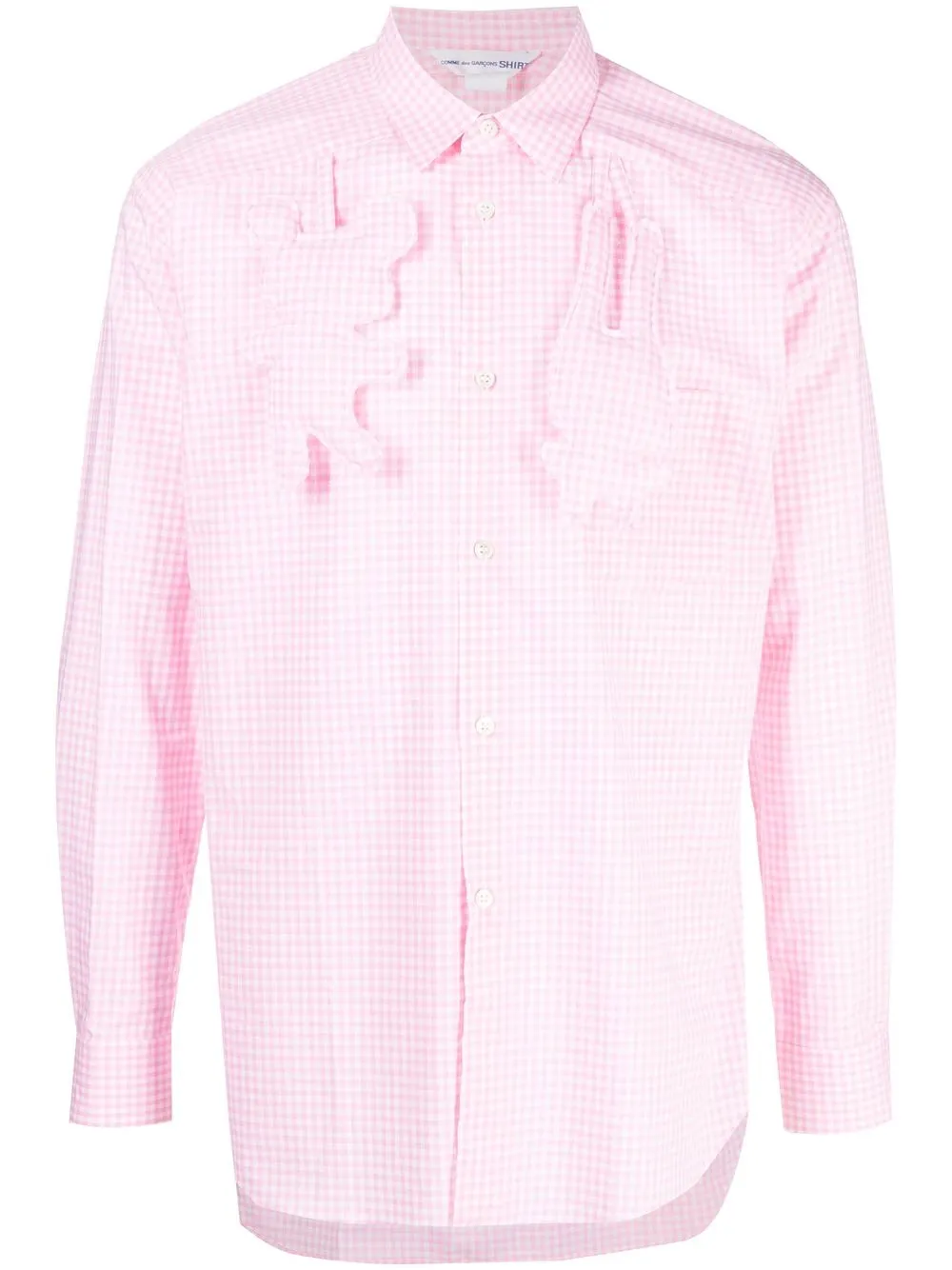 

Comme Des Garçons Shirt checked long-sleeved shirt - Pink