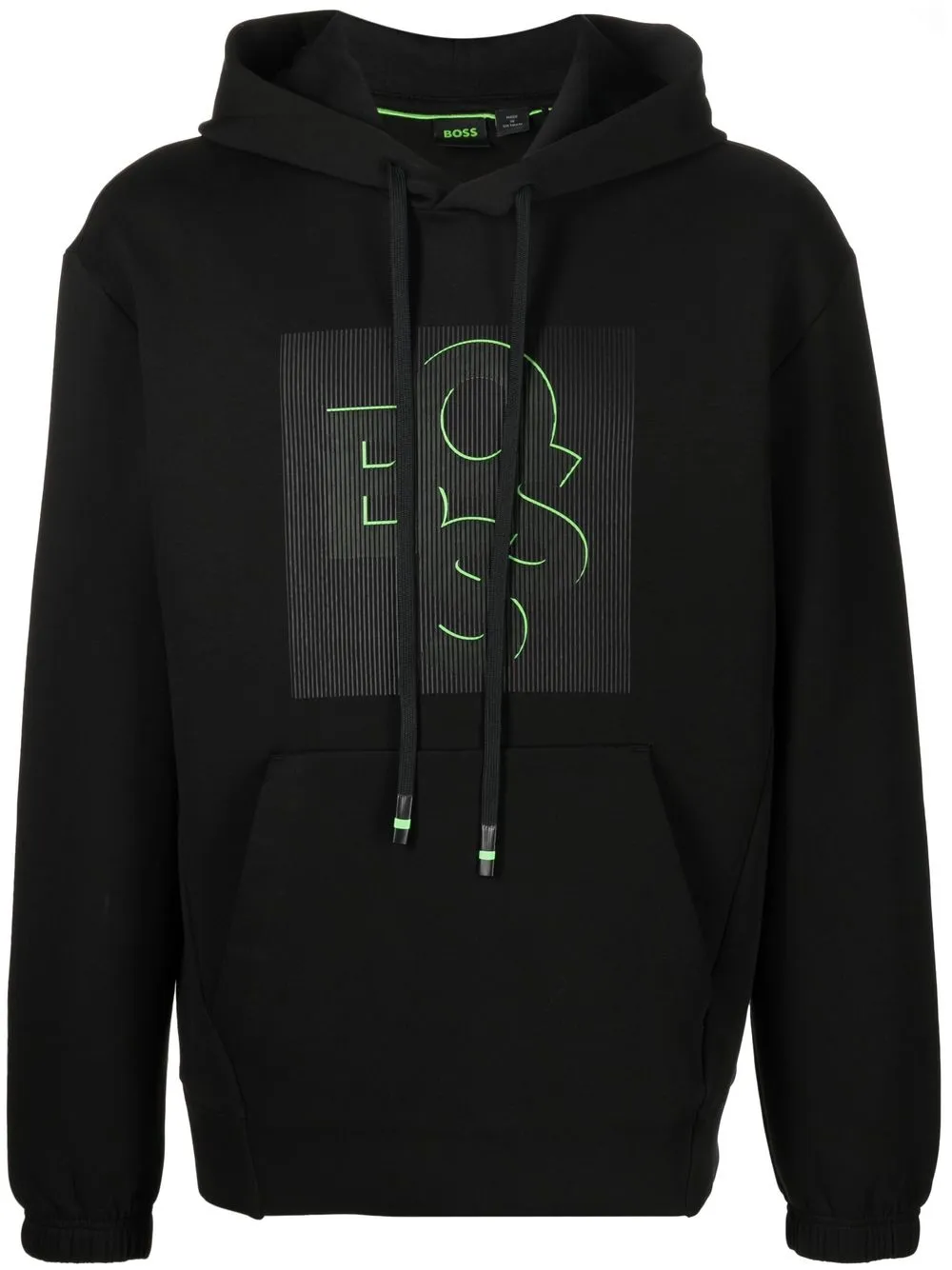 

BOSS logo-print hoodie - Black