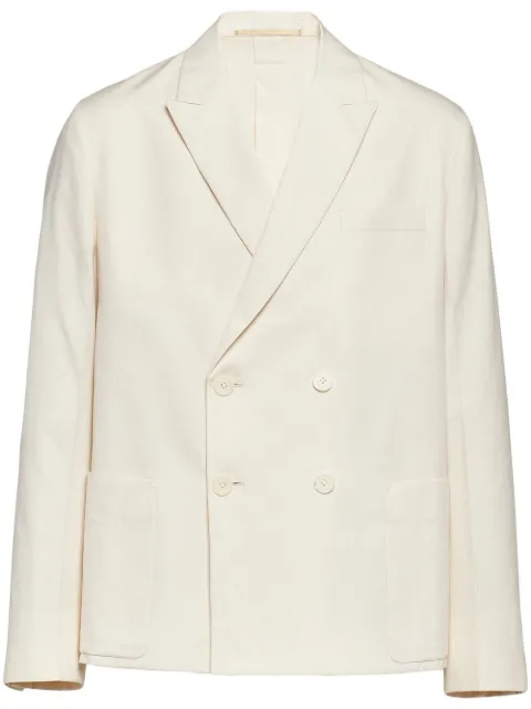 Prada double-breasted cotton jacket